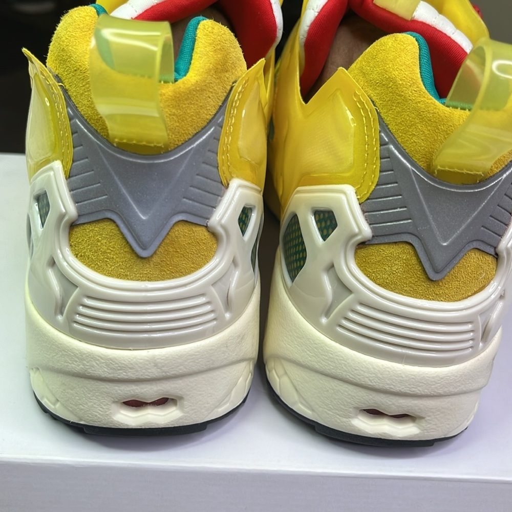 AdidasZX Fury/Reebok collaboration Yellow/Teal/Red/White size 10 - Picture 8 of 10